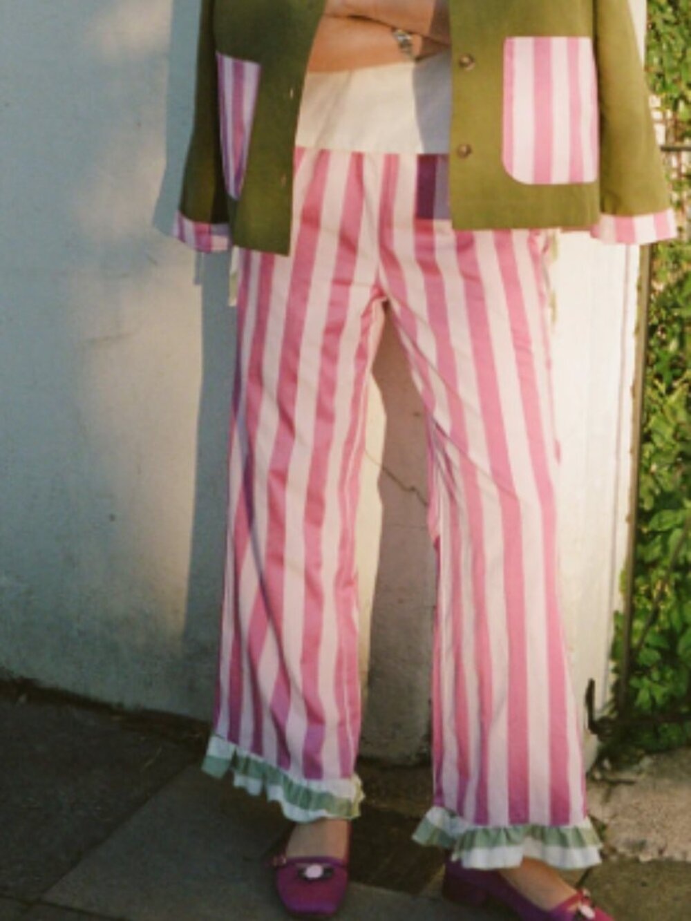 Chelsea Pant Lisa Says Gah - Rose Stripe - Picture 5 of 6